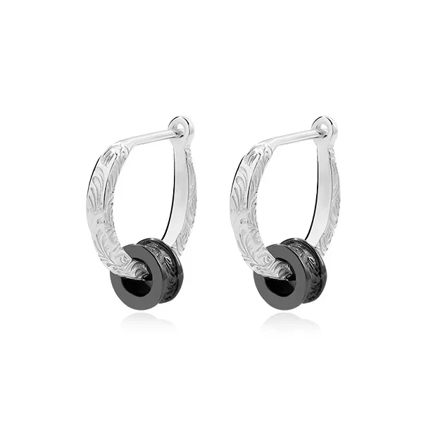 NIANNIANXI 925 Sterling Silver Earrings Unisex-0