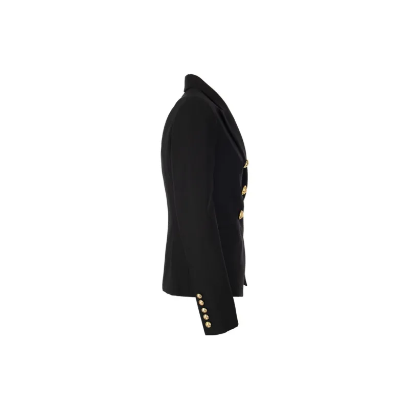 BALMAIN FW22 Business Suit Coat Women's Black-2