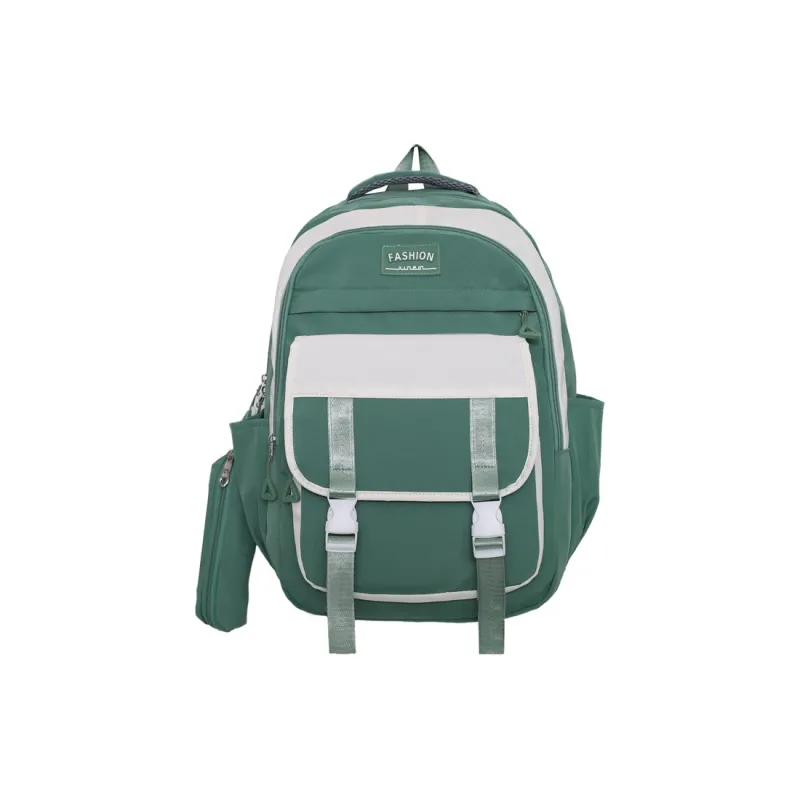Travel Nylon Backpack Regular Unisex Black Blue/Burgundy/Green/Purple-13