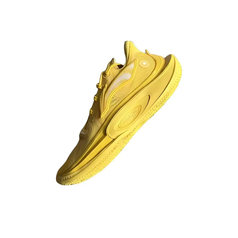 LiNing SONIC 11 Wasp Cushioning Anti Slip And Wear Resistant Low Top Basketball Shoes Men's Yellow-2
