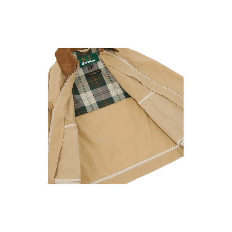 BARBOUR Logo Embroidered Zipped Jacket-5