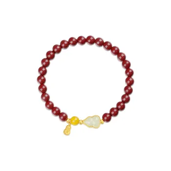 SEVEN COOK Reconstructed Cinnabar Bracelets Women's