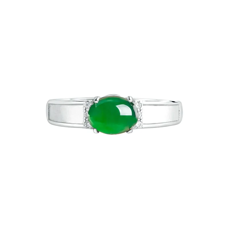 LIANGYUXI Ice Type Jadeite Rings Unisex-3