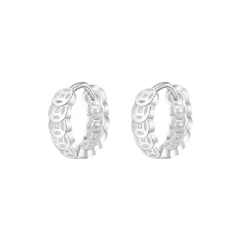 LIANDUO 990 Fine Silver Earrings Unisex