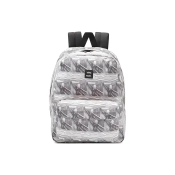 Vans MOMA Old Skool Collaboration Polyester Backpack Regular Unisex Gray White