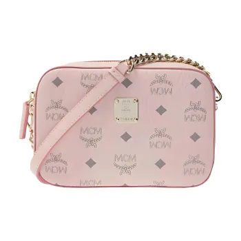 MCM Camera Bag Crossbody Visetos Powder Pink