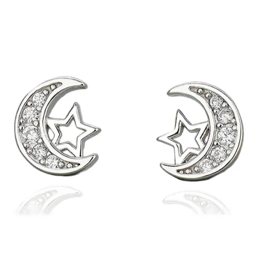 QIANCHANG S999 Fine Silver Stud Earrings Women's-0