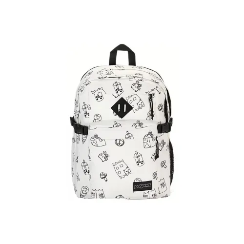 JanSport Polyester Laptop Small Regular Unisex Black & White