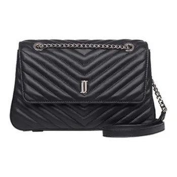 J.ESTINA Sheepskin Crossbody Bag Shoulder Bag Women's Black