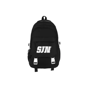 Gerlanx Nylon Backpack Large Size Unisex Black Blue With Red With Pink/Brown With Khaki