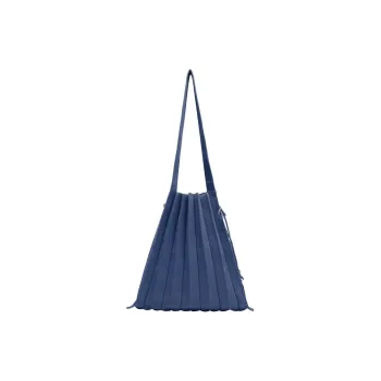 AOC Knitted Fabric Handbag Shoulder Bag Medium Size Women's Medium Strong Blue