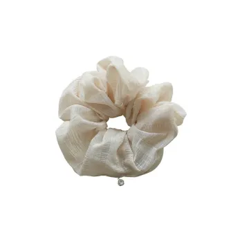 DANA BURTON Polyester Hair Tie Unisex White