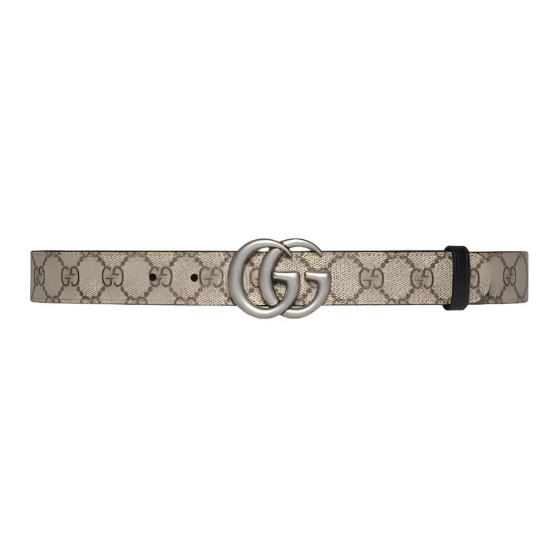 GUCCI Gg Marmont Reversible Thin Belt-0