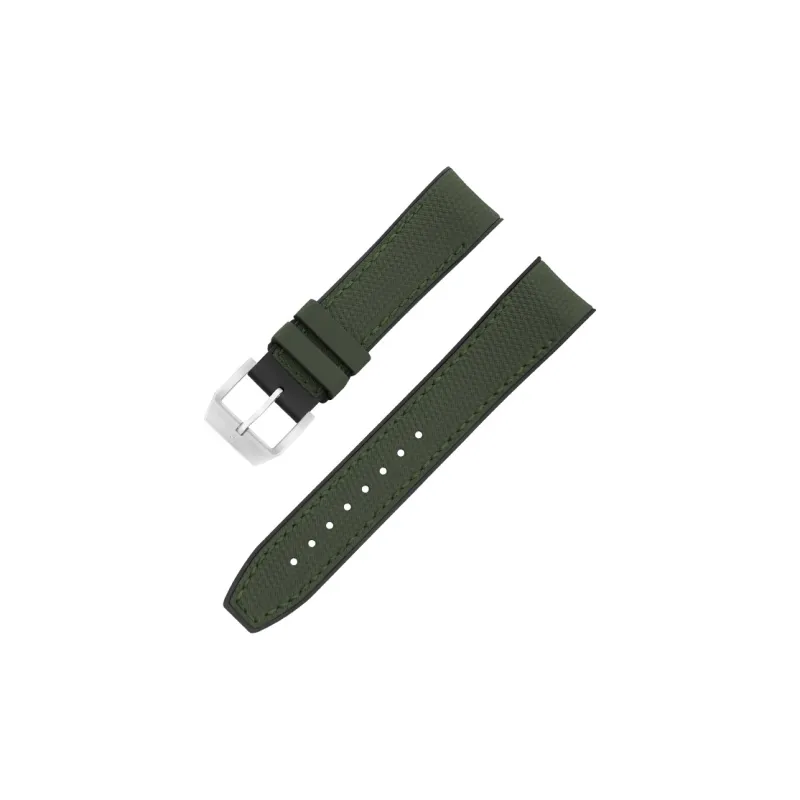 VAGENARI Rubber Strap Compatibility For IWC Universal Mark XVIII Pilot 40mm Watch Band Unisex-5