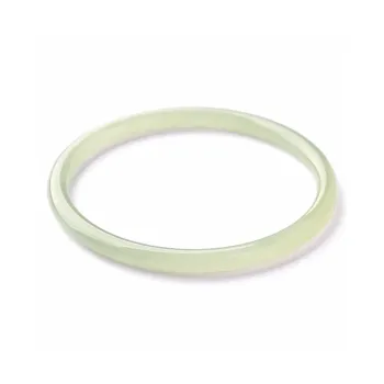 Zhen Yu Zhen Pin Hetian Jade Bangles Pale Greenish White Jade Women's