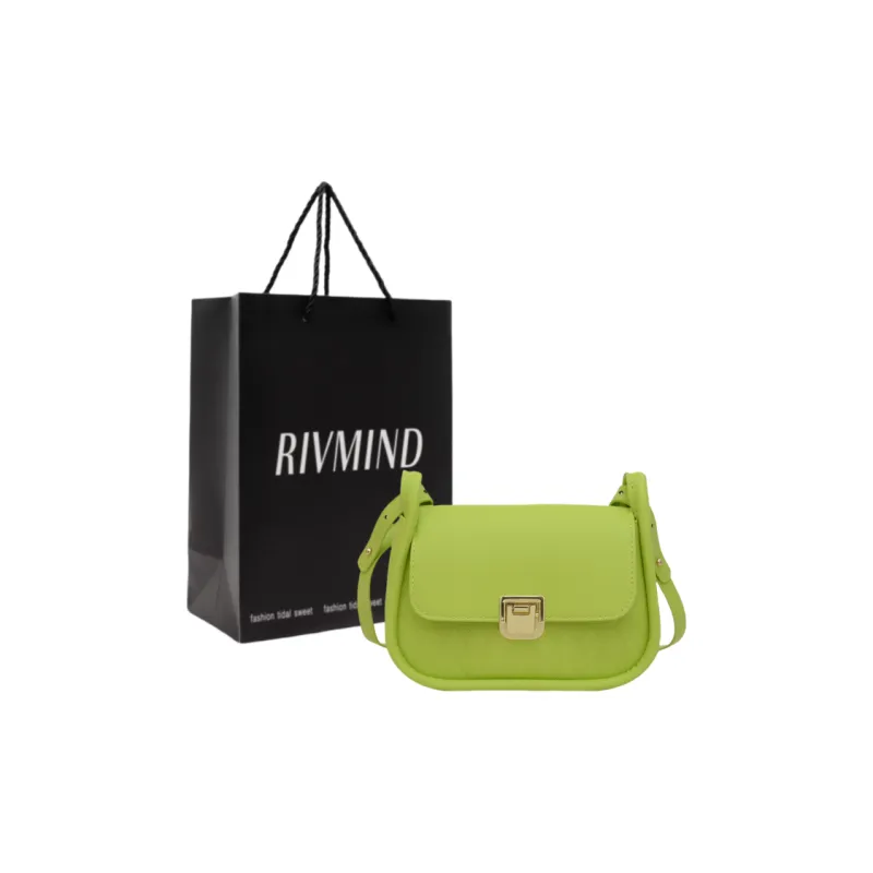 RIVMIND PU Crossbody Bag Regular Women's White/Black/Red/Brown/Green-24