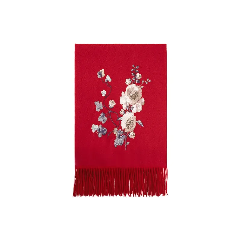 Fancet Studios 100% Sheep Wool Knit Scarves Women's-21