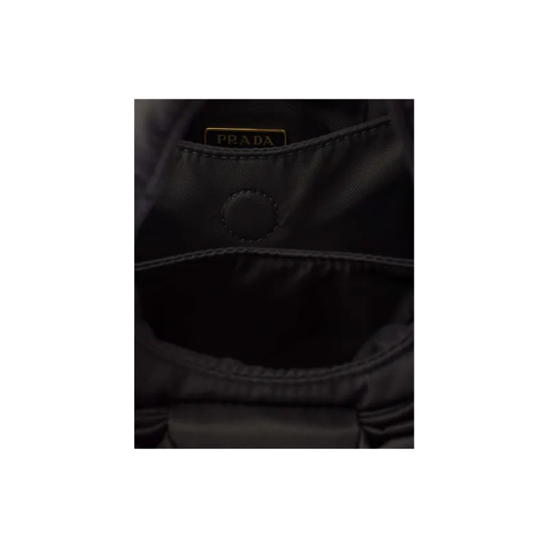 PRADA Re Nylon Fabric Shoulder Bag, Crossbody Bag, Handbag Mini Women's Black-4