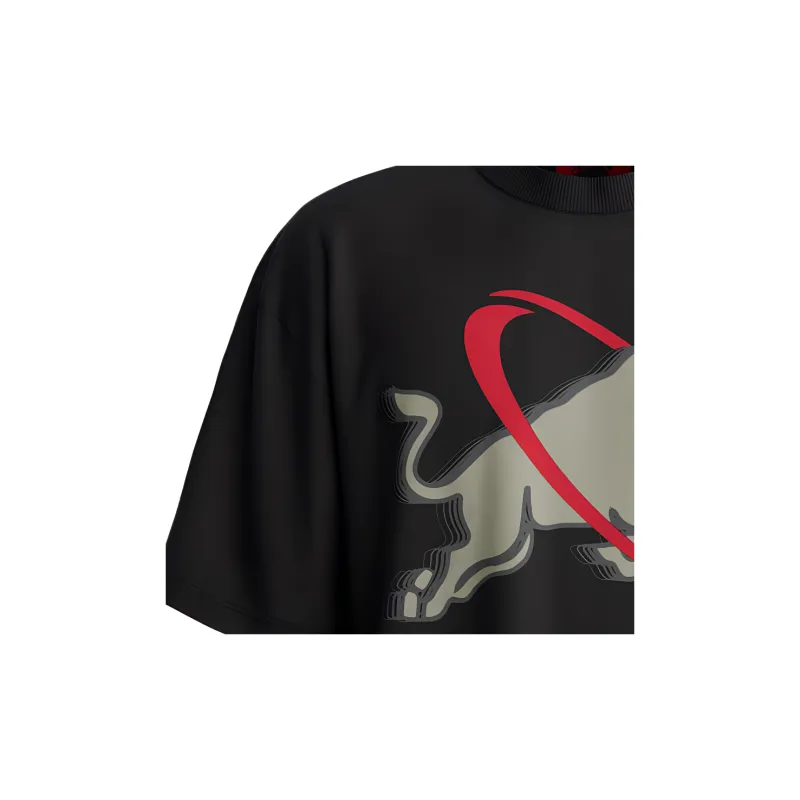 HUGO BOSS X Racing Bulls Bull print Cotton T shirt-4