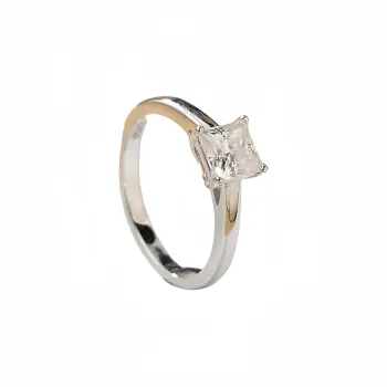 Stone On The Line S925 Silver Moissanite Rings Women's