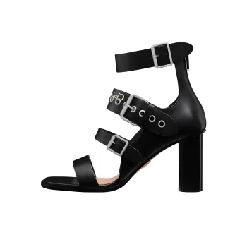 DIOR 2025 Early Spring Collection Strap Sandals 8cm Women's Black