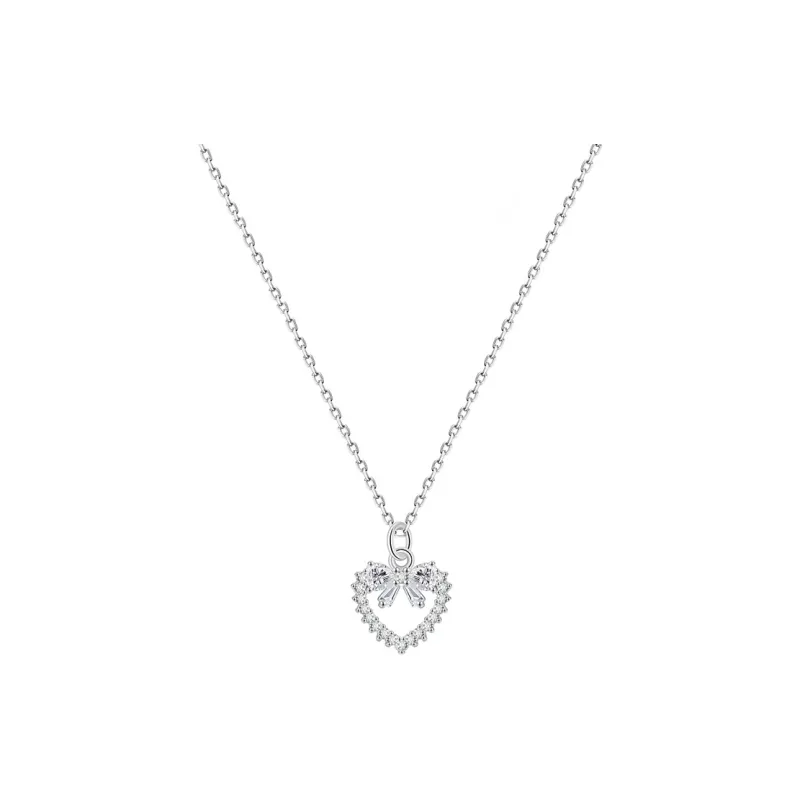Heart Grass 999 Fine Silver Necklaces Women's-0