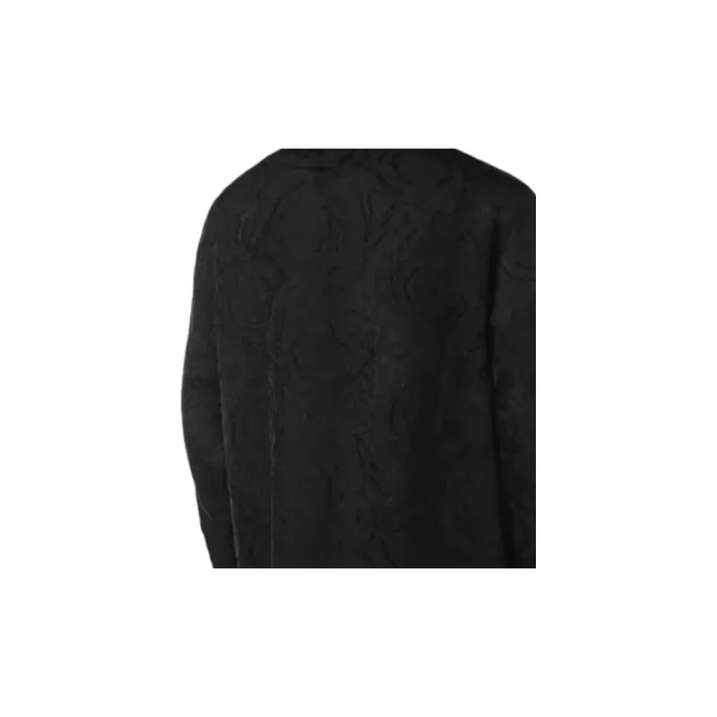 VERSACE Patterned Jacquard Long Sleeved Buttoned Shirt-6