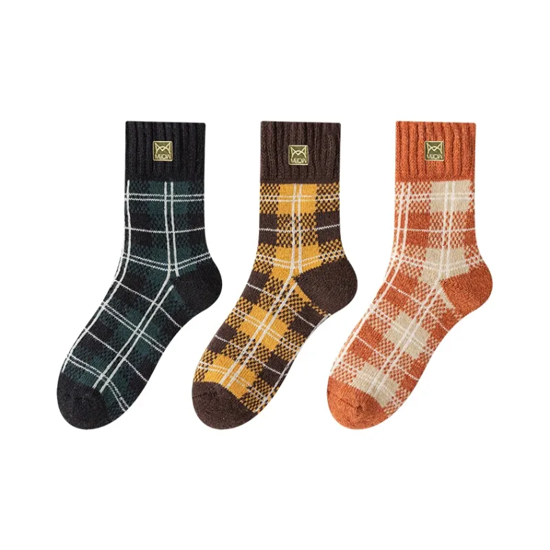MIIOW Mid Calf Socks Unisex 3 Pack-25