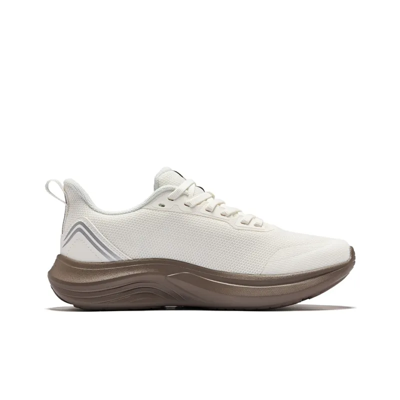 Erke Cushioning Rebound Low Top City Commute Running Shoes Women's Microcrystal White-1