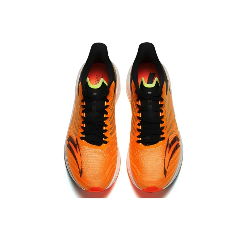 Anta MACH Mach 4.0 Cushioned Slip Resistant Rebound Low Top Running Shoes Men's Orange Black-2