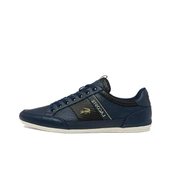 LACOSTE Chaymon Slip-Resistant Low-Top Skateboard Shoes Men's Blue Black