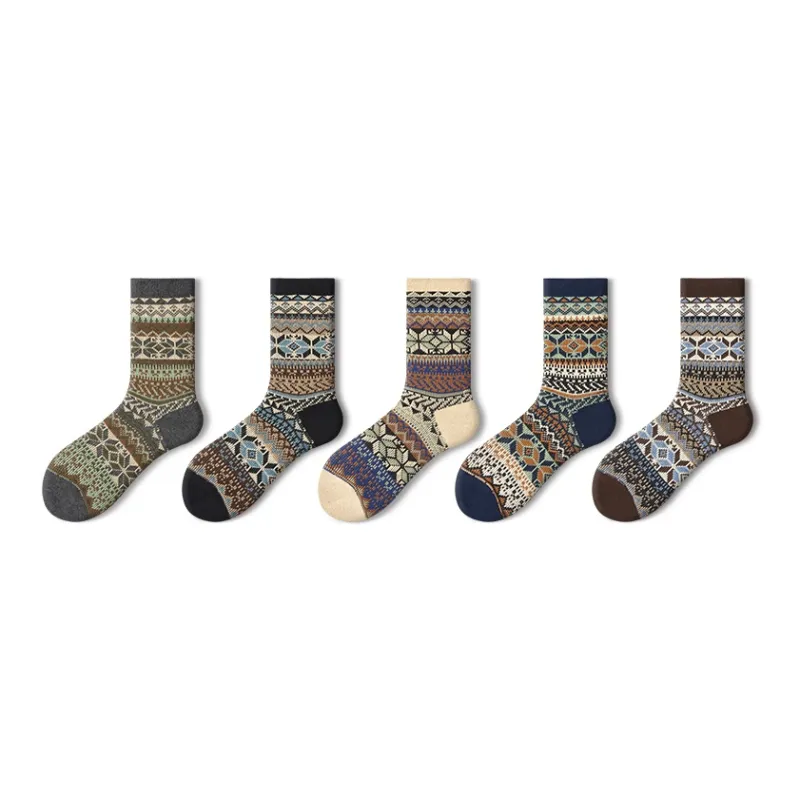 Primeet Mid Calf Socks Men's 5 Pack-17