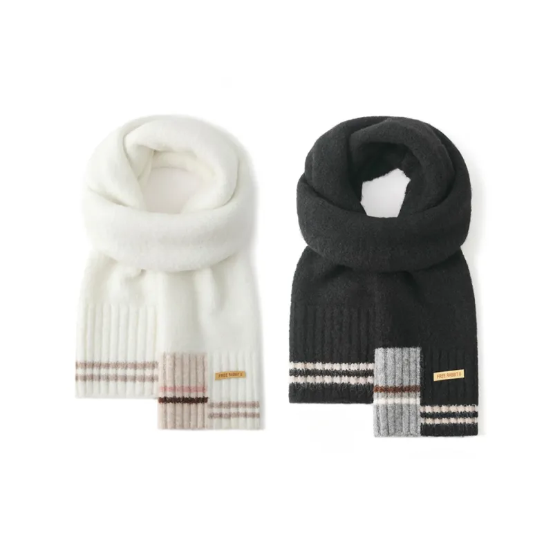 FREE RABBITⅡ Fall And Winter Soft And Warm Skin Friendly Cold Resistant Yarn Scarf Unisex-16