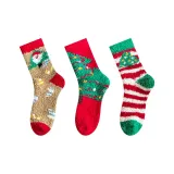 3 Pack (B Set-Christmas Trees+Brown Elderly+Red and White Stripes Tree)