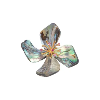 Marco Bizzarri Copper Brand Luxurious Jewelry Anti Flash Pin Floral Accessories Elegant Elegance Chest Flower Women's