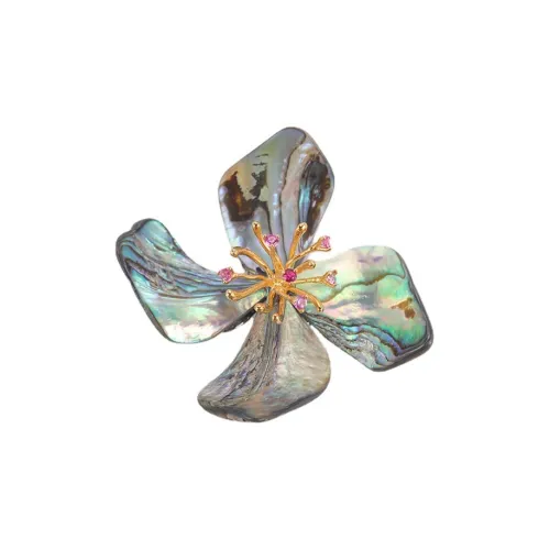 Marco Bizzarri Copper Brand Luxurious Jewelry Anti Flash Pin Floral Accessories Elegant Elegance Chest Flower Women's