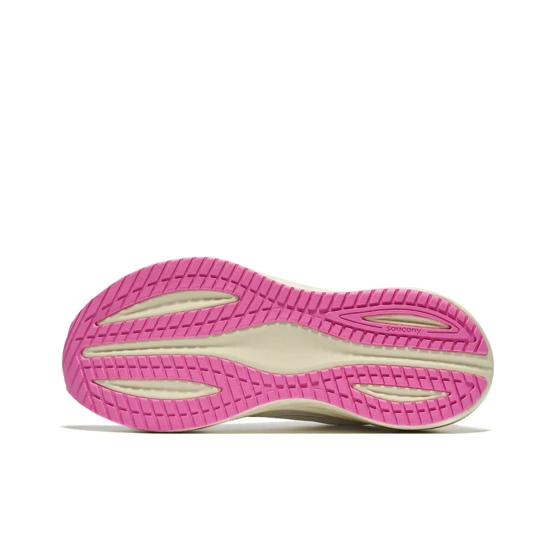 Saucony Low Top Running Shoes Women's White Pink-4