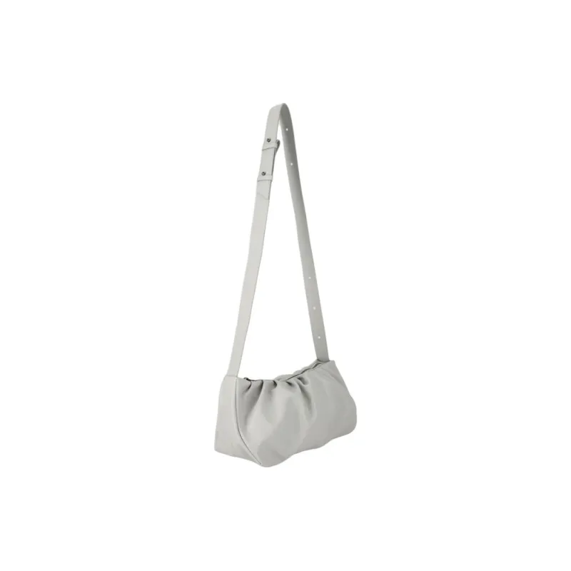 ALICE MARTHA Artificial Leather Crossbody Bag Shoulder Bag Women's Light Gray-3