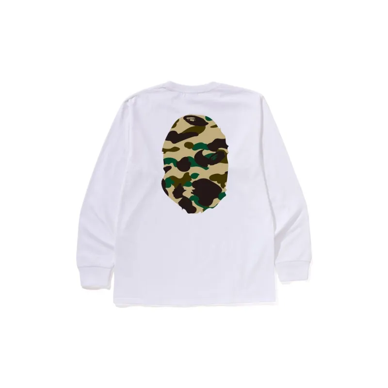 A BATHING APE ® 1ST Camo Big Ape head T shirt-11