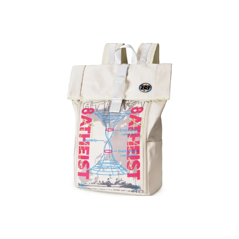 8atheist Polyester Backpack Tubas Unisex Beige Yellow-1