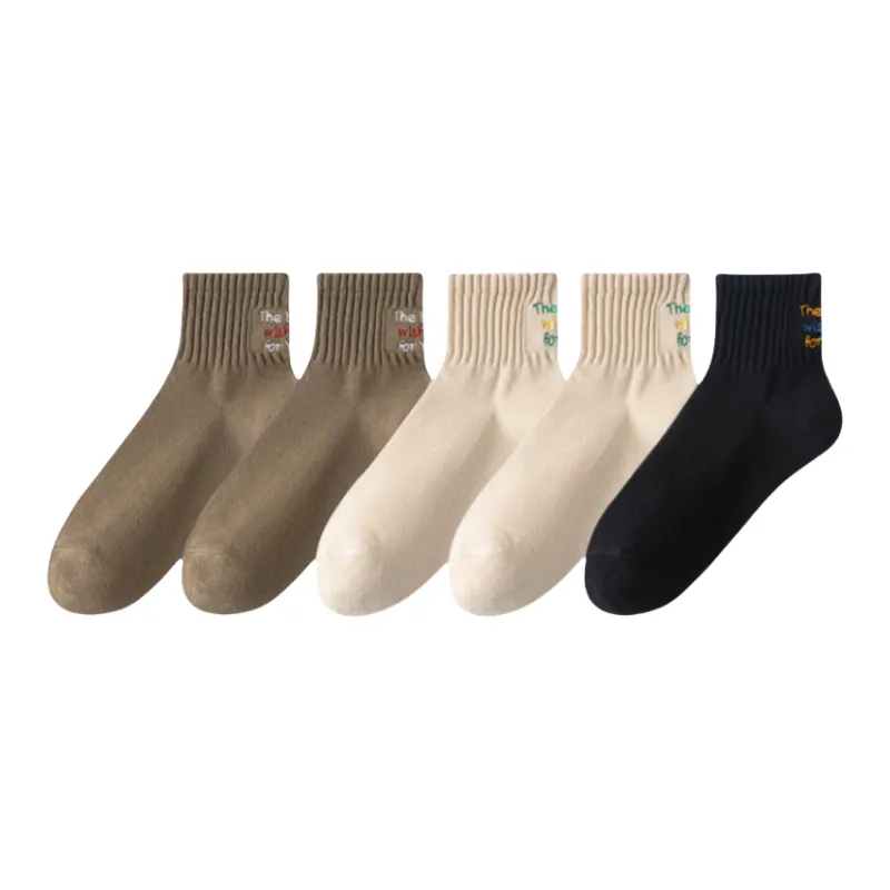 Lan Miao Mid Calf Socks Men's 5 Pack-2