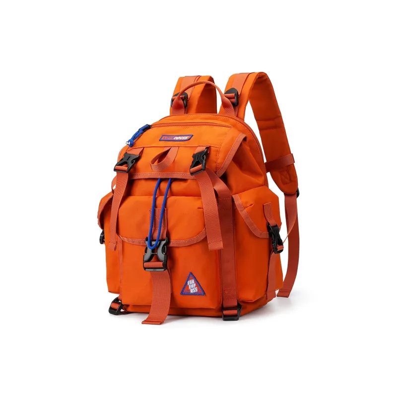 LOVERPUSS Fabric Backpack Backpack Travel Bag Backpack Regular Unisex Volcano Orange-1