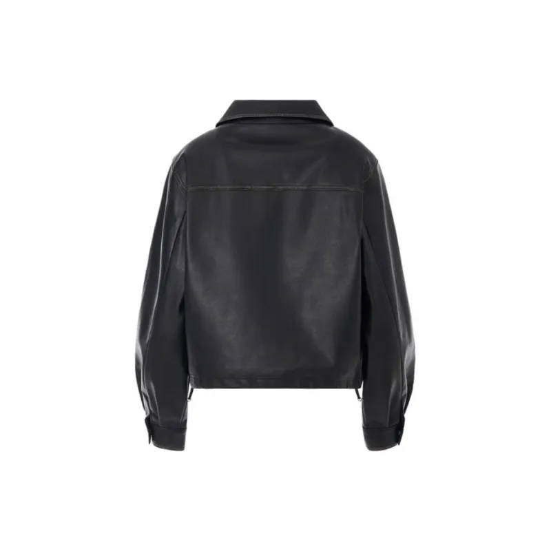 Lee Leather Jacket Women's Black-1