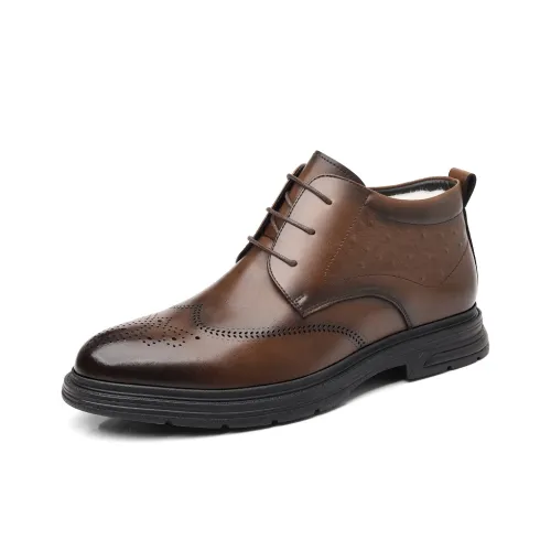 Shanpijiang Men's Casual Shoes Men Mid Top