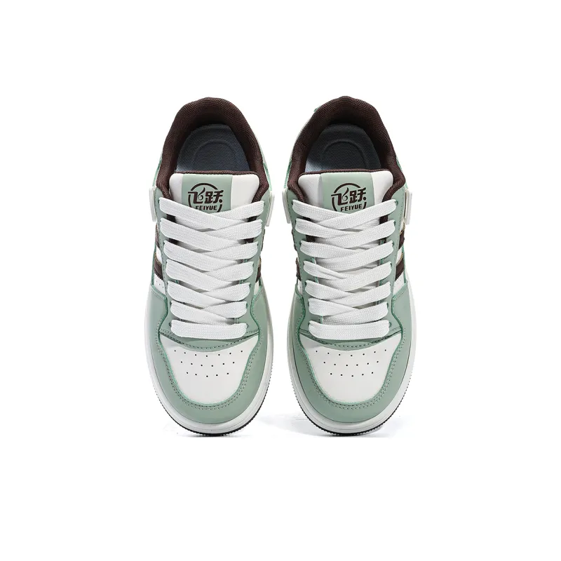 Feiyue Skateboard Shoes Women's Low Top Green/White/Black/Pink-20