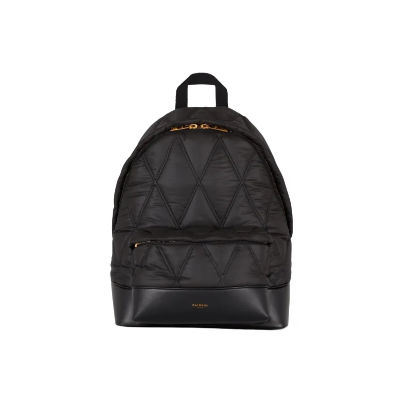BALMAIN Polyester Backpack Unisex Black-0