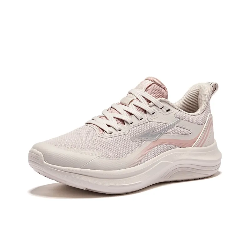 Erke Cushioning Rebound Low Top City Commute Running Shoes Women's Painted Gray Clay Pink-2