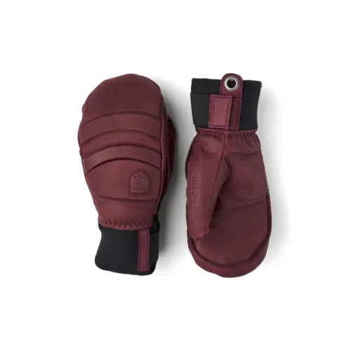 HESTRA Polyester Cow Leather Sports Gloves Women's Red