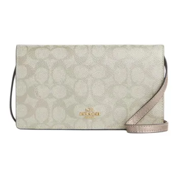 COACH Anna Coated Canvas Crossbody Bag Shoulder Bag Small Size Women's Shangpan Duo