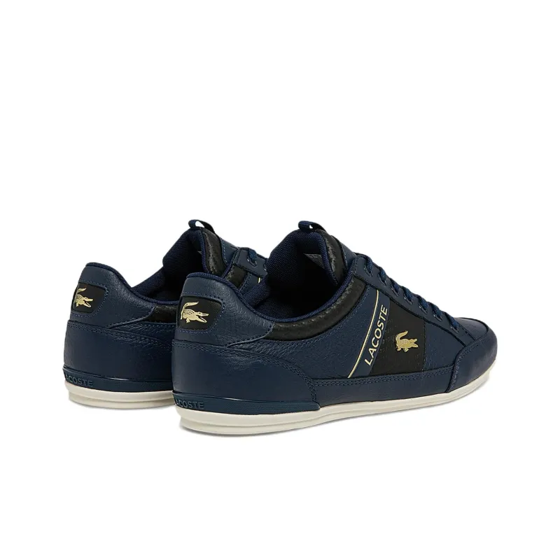 LACOSTE Chaymon Slip-Resistant Low-Top Skateboard Shoes Men's Blue Black-2